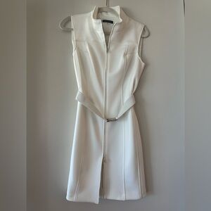 Elegant White Sleeveless Dress never work